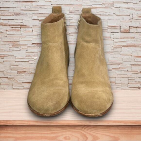 Sole Society Vixen Suede Almond Toe Side Zip
Ankle Boots Tan Women's 8 - Picture 2 of 6